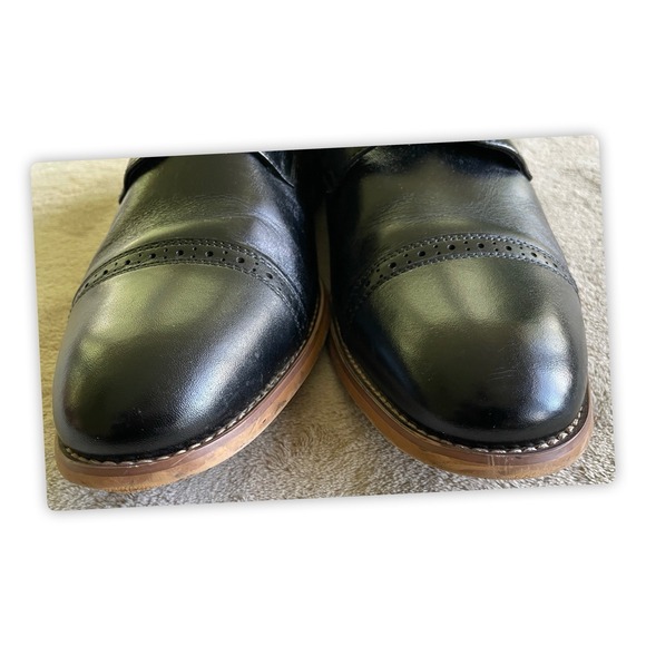 Stacy Adams Oxfords Buckle Mens Size 9M Black Leather Shoes main image 4